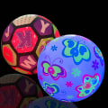Miniatyrbilde 4 av 5: Lysende oppblåsbar leke Bouncy Ball Beach Ball Foreldre Barn Multicolor 3#
