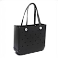 Miniatyrbillede 2 af 4: Bogg Style EVA Gummi Vandtæt Holdbar Strandtaske Med Huller Ny 2024[C] Black