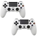 Miniatyrbillede 1 af 3: 2 stk PS4 DualShock Trådløs til Playstation 4 camouflage grøn 2 stk Hvid 2 Pcs White