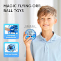 Miniatyrbild 3 av 5: Flygande boll, 2023 uppgraderad flygande boll-leksak, handkontrollerad boomerang hoverboll, julklapp till barn blå