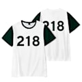 Miniatyrbild 4 av 5: Squid Game Cosplay-set för kvinnor - kortärmad T-shirt och tröjamask, Maskerad 067 L