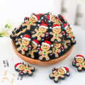 Miniatyrbillede 5 af 5: 10 stk. nye peberkage citron hjerte silikone perler jul til smykkefremstilling gør-det-selv nøglering zdq