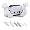 Miniatyrbillede 1 af 5: Kompatibel opladningsdock til Meta Quest 3 VR, Headset Display Holder og Controller Mount Station, Opladningsstation Stand Base