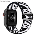 Pikkukuva 1 / 9: Nyloninen Apple Watch -ranneke White Zebra 38/40mm