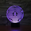 Miniatyrbilde 1 av 4: TD®Real Madrid fotballslampe 3D fargerik touch LED visuellt lys gavebordlampe nattlampe nattlampe med atmosfærisk lys