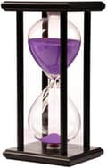 45 minuters timglas klocka 45 min heminredning timglas timer kontorsprydnad timglas träram timglas timer sandklocka kökstimer lila 45 Minute