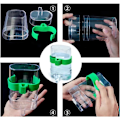 Miniatyrbild 5 av 5: Fågelbur Vattenflaska, 2-pack Fåglar Automatiska Vattenautomater, Transparent Fågelvattendispenser, Automatisk Vattenautomat