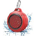 Pikkukuva 1 / 6: Vedenkestävä Bluetooth-kaiutin ulkokäyttöön, Langaton kannettava mini-suihku- ja matkakaiutin subwooferilla, Parannettu basso, Sisäänrakennettu mikrofoni Red