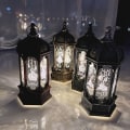 Miniatyrbild 2 av 5: Eid Mubarak LED Vindlykta Ornament Islam Muslim Fest Dekor Svart onesize