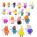 Miniatyrbilde 2 av 5: Peppa Pig Familie & Venner Emily Rebecca Suzy Actionfigurer Leksaker 25 stk