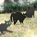 Miniatyrbild 5 av 5: Kattfigur Markinsats Dekor Set 3 st 2D Livsliknande Kattunge med Reflekterande Ögon