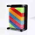 Miniatyrbillede 1 af 5: Farverig 3D Pin Art Board, Håndmodel, Interessant Ny Pin Art til Børn, Hjemmekontor Dekoration (1 stk, Sort Rammefarve, Som Vist) zdq