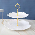 Miniatyrbillede 5 af 5: L?stagbart t?rtst?ll European Style 2-lagers Bakverk Cupcake Frui A5 A5