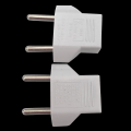 Miniatyrbillede 4 af 4: USA til EU-adapter, [6-pak] 2-ben CN Kina USA Amerika til 2-ben EU Frankrig, Tyskland, Spanien, Egypten og mere CDQ
