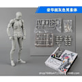 Miniatyrbild 1 av 5: Inhemsk SHF-figur Människokropp för män och kvinnor Handgjorda modellkonst Tecknad målning Skissreferens Led rörlig docka Shf Deluxe Gray Male