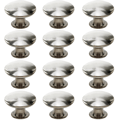 Cabinet Handle Drawer Handle with Screws 12-pack Silver Sølv