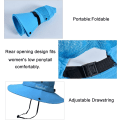 Miniatyrbild 4 av 7: Solhatt Dam Herr 3u201d Bred brätte UPF 50+ Fiske Strand Bucket Hats Pure Black