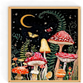 Pikkukuva 1 / 5: Leimattu ristipistokit Mushroom Needlepoint Butterfly