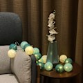 Miniatyrbild 3 av 5: Bomullsboll Ljusslinga - 3M 20 LED-Ljusslinga - Bärbar LED-Ljusslinga för inomhusbruk