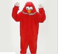 Voksen Sesamgade Cookie Monster Elmo Kostume - Perfekt Red_tfrf Red XL