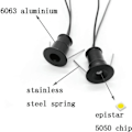 Miniatyrbillede 4 af 4: Sorte 9 stk Mini 12V 1W LED Loft Indbyggede Spotlights IP65, 3000K (120, Varmt Hvid)