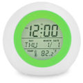 Miniatyrbild 1 av 5: CDQ Digital väckarklocka för barn 7 färg nattljus snooze-funktion Grön