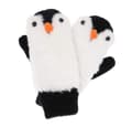 Dame Pingvin Vanter Vinter Termisk Foret Komfortable Strikkede Fluffy Plys Faux Pels Handsker_tfrf