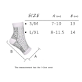Miniatyrbilde 3 av 4: Lugna strumpor Neuropati Kompression Ankel Arch Support Skydd Smärtlindrande strumpor Svart Gul L XL