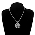 Miniatyrbild 4 av 5: Viking Smycken Runt Celtic Knot Halsband För Män Nordic Rune Amulett Mode Tröja Halsband Present AL6888-Guld