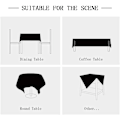 Miniatyrbild 5 av 5: Rectangular Waxed Tablecloth, Outdoor, Stain Resistant, Washable