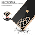 Miniatyrbillede 3 af 4: CQBB Etui til Samsung Galaxy S22 Ultra Soft Anti-Scratch Beskyttelse + Skulderrem Sort