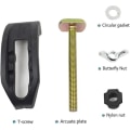 Miniatyrbild 3 av 3: 4st T-spårklämma bågformad tryckplatta klämma justerbar Cnc gravyrmaskin T-spår fastspänningsklämmor fixtur fästplatta router för T-spår arbete
