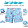 Miniatyrbillede 2 af 5: Badeshorts til mænd - Klassisk tropisk design til sommeren