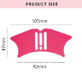 Miniatyrbillede 2 af 5: CDQ Næse Kontur Eyeliner Stencils, 4 i 1 Silikone Multifunktionel Rose Red