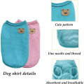 Miniatyrbillede 3 af 5: Sød hund T-shirt, let hundevest, seje bløde skjorter ærmeløse hvalpeklæder Åndbar dragt til kæledyrstøj (medium)