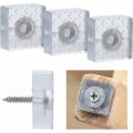 Pikkukuva 1 / 5: 20ST Gummi Anti-Slip Pads, Möbel Fot Ben Protector Pads Sq