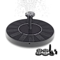 Miniatyrbillede 1 af 6: Fontän - Solcelledrevet Fontän / Vandfontän Solcelle - 16 cm Black Svart
