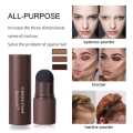 Miniatyrbilde 5 av 5: 1 sett perfekt One Step Eyebrow Stamp Stencil Kit Mørk Brun