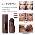 Pikkukuva 5 / 5: 1 sarja täydellinen One Step Eyebrow Stamp Stencil Kit tummanruskea