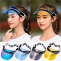Miniatyrbillede 2 af 5: Sommer Solbeskyttelse PVC Tom Hat Strand Ferie Udendørs Rejse A2 One Size