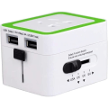 Miniatyrbilde 1 av 5: Internasjonal konvertering, USB Power Converter-uttak for flere land, universell, USB hurtiglading
