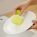 Miniatyrbillede 2 af 5: 4 stk. Creative Cactus Pot Brush, Nano Rengøringsbold Gradient Gul