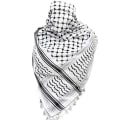 Miniatyrbillede 4 af 5: Palæstinensisk tørklæde arabisk unisex halstørklæder sjaler keffiyeh muslimsk Rød 2 Röd 2