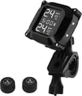 TPMS däcktrycksövervakningssystem med LCD-display, 2 externa trådlösa sensorer, realtidsvarningar, för motorcyklar, vattentätt