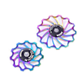 Miniatyrbilde 3 av 5: 11T 13T sykkel keramisk remskive aluminiumlegering bakre derailleur bjørn Multicolor 13T
