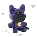 Pikkukuva 1 / 2: Nya Smiling Critters Byggklossar Smiling Critters Dogday And Catnap Block Set Cat Nap Dog Day Catnat Figur Födelsedagspresent Purple Cat