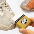 Pikkukuva 1 / 5: Skorengöring Suddegummi Mocka Fårskinn Matt läder Tyg Skovård Rengöringsborste Gummi Vita Skor Sneaker Boots Rengöringsvård
