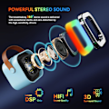 Miniatyrbillede 2 af 4: Karaokemaskine til børn og voksne, bærbar Bluetooth Mini Karaoke Mikrofon Sang højttaler med 2 mikrofoner og lys, legetøj blue