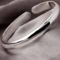 Pikkukuva 5 / 5: 999 Sterling Silver Mode Kvinna Manschett Armband Polering Retro Kedja Bangle zdq