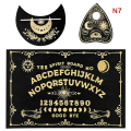 Miniatyrbild 1 av 5: Träsvarta spådomspendelbräde graverad magisk bräda Ouija Boa 7 SQBB